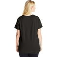thumbnail image 3 of Just My Size T-Shirt Col Rond à Manches Courtes en Jersey de Coton pour Femmes, 4X, Noir, 3 of 3