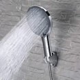 thumbnail image 4 of Ducha de mano, cabezal de ducha de alta presión con panel grande de 6", ducha de mano de masaje universal con 7 modos de rociado, ABS cromado, 4 of 5