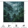 thumbnail image 2 of Nature Forest Shower Curtain Bathroom Sets Toilet Lid Rug, Bath Mat And Contour Mat, Shower Curtain 4Pcs, 2 of 6