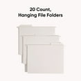 thumbnail image 6 of Smead FasTab Hanging File Folders Letter - 8 1/2" x 11" Sheet Size - 1/3 Tab Cut - Assorted Position Tab Position - 11 pt. Folder Thickness - Stock - White - Recycled - 20 / Box, 6 of 8