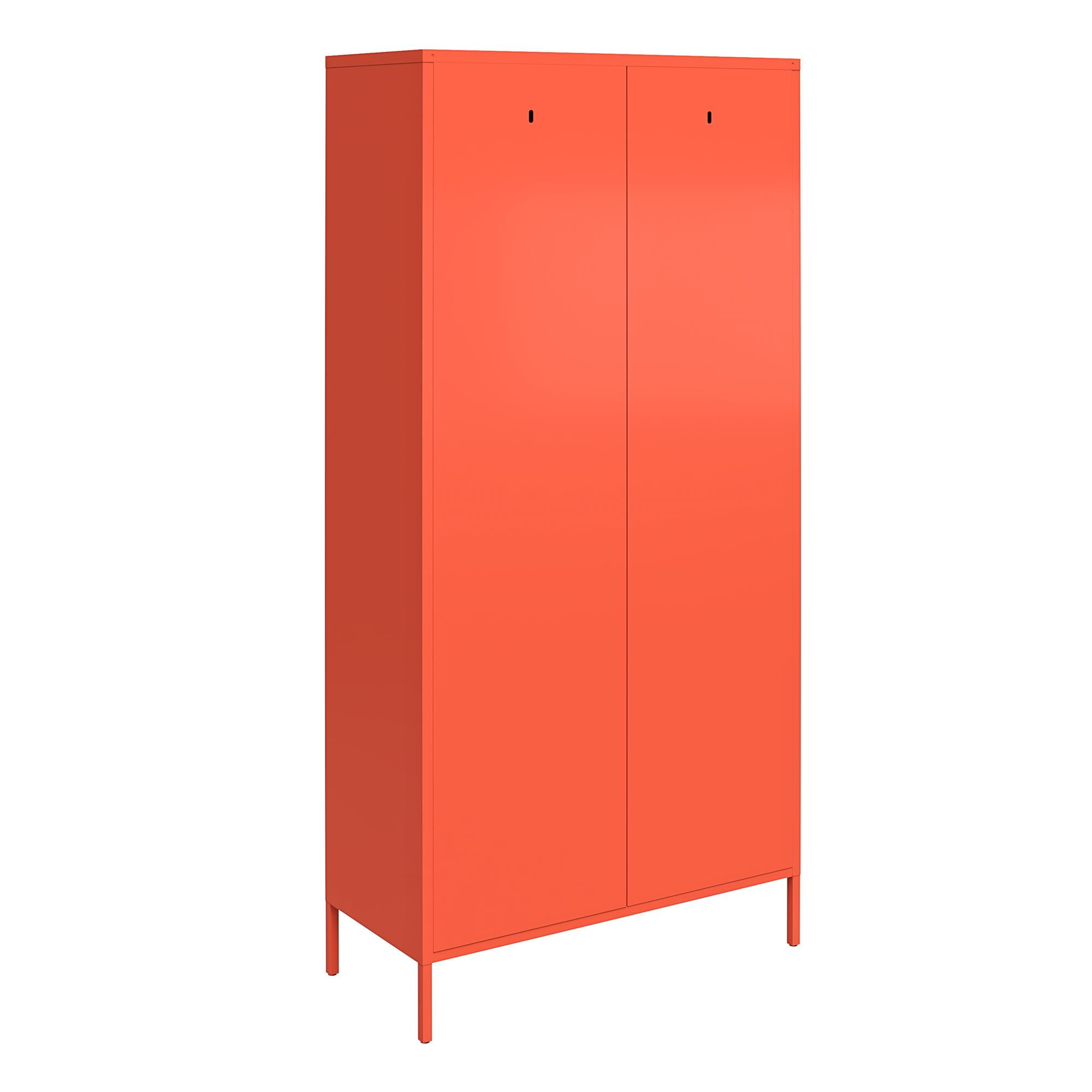 Orange shop metal cabinet