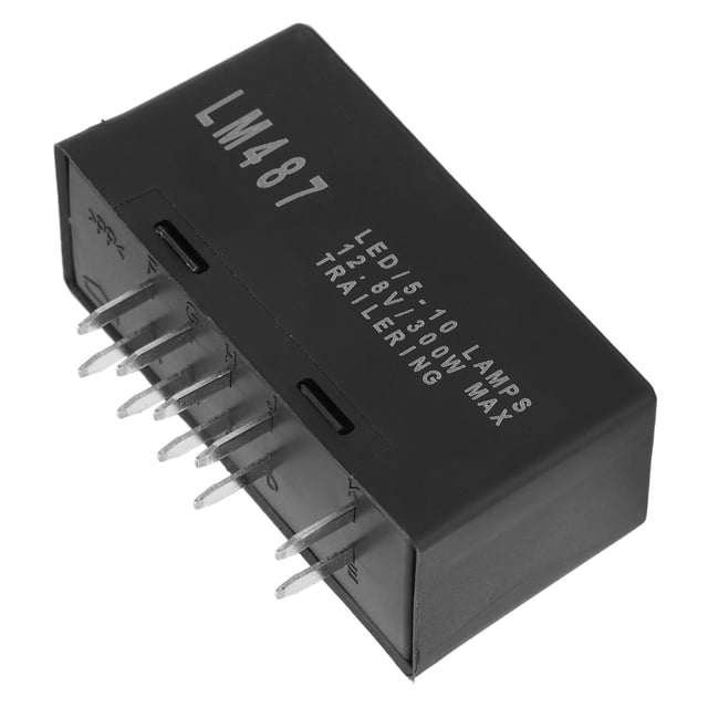 Electronic Flasher Relay,10Pin Hazard Warning Turn Hazard Warning Flasher LED Flasher Relay High Capacity