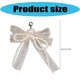 thumbnail image 3 of Interchangeable Footwear Embellishment Fashionable Shoe Clip For Women Pearls Embellished Lace Bowknot Shoelaces Charm Yellow, 3 of 4