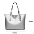 thumbnail image 2 of Genuine Leather Purses and Handbags for Women Tote Top Handle Shoulder Hobo Bag Satchel Ladies Bags,silver，G127957, 2 of 5