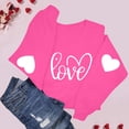 thumbnail image 6 of Dgankt Women Clothing Women's Valentine's Day Graphic Crewneck Sweatshirts Casual Loose Long Sleeve Pullover Tops XS-XL, 6 of 8