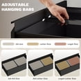 thumbnail image 4 of HOMCOM Lateral File Cabinet Steel Filing Cabinet for A4 Letter Legal Black, 4 of 10