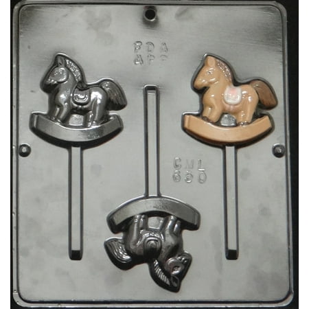 

650 Rocking Horse Lollipop Chocolate CandyMold