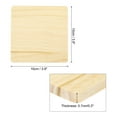 thumbnail image 2 of Wood Slices 6 Set Unfinished Wood Chips Square Home Decoration & DIY Crafts Blank Wood Chips for Handicrafts, 2 of 6