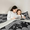 thumbnail image 5 of Manfei Horror Bat Bedding Comforter Set,Halloween Theme Twin Comforter Sets,Gray Black Bedding Set For Teens Boys,Super Cozy Room Decor Reversible,2-Piece, 5 of 8