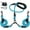 Blue, variant on LELE LIFE Double Dog Leash for Two Dogs, 360° Swivel Tangle Free Reflective Dual Large & Medium Dogs, with 2Pcs Dog Poop Bag Holder, Black