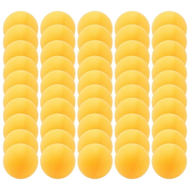 50 pelotas de entrenamiento de tenis de mesa de 40 mm, pelotas de ping pong, amarillas/blancas (color aleatorio)