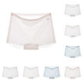 thumbnail image 3 of Xfvqtps Girls Underwear Boxer Briefs Wave Solid Color Pore Breathable Soft Comfortable Thin Summer Panties for Girls Age 5-12 Years White, 3 of 5