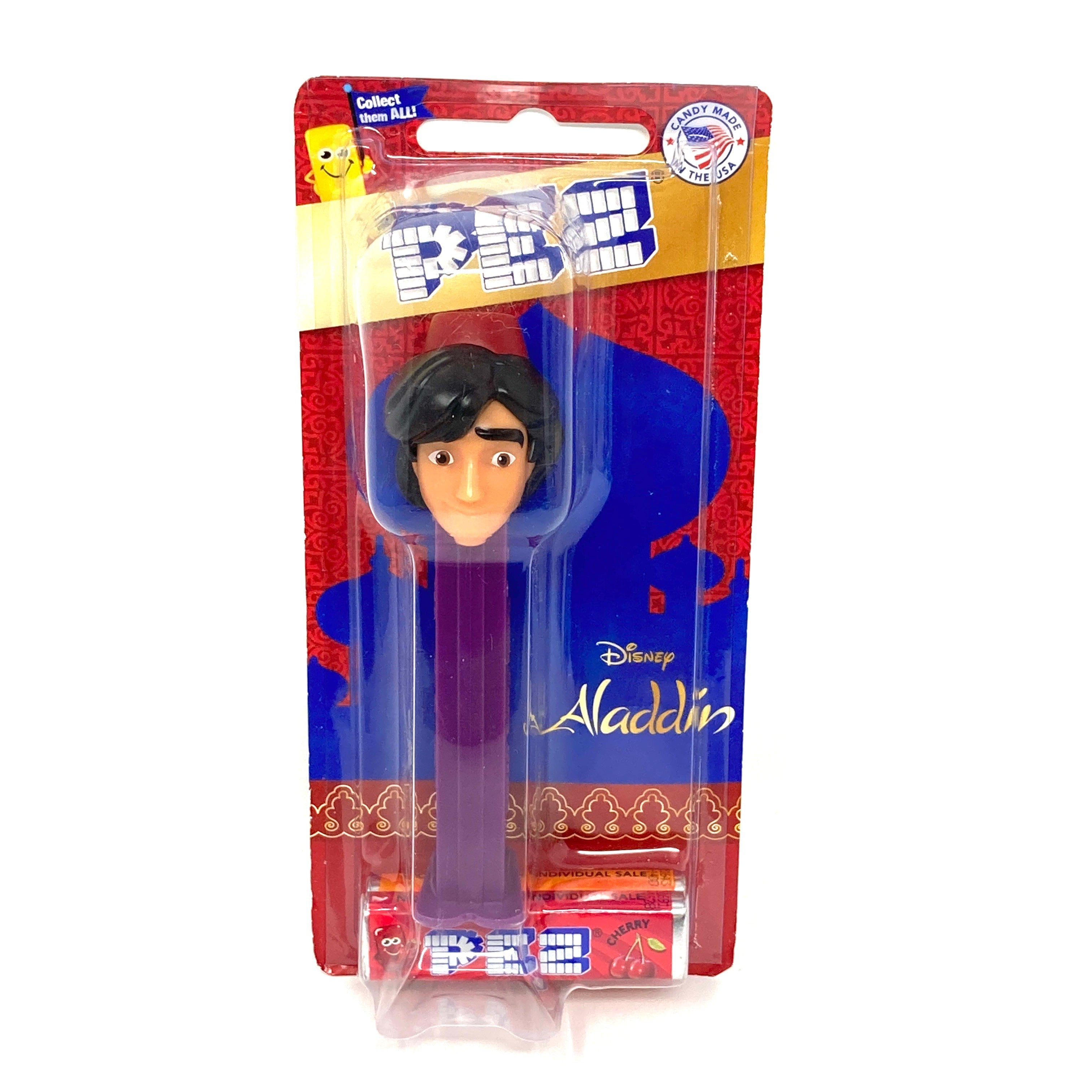 ALADDIN PEZ Dispensers 2 pack Includes 4 Rolls of Candy ALADDIN and GENIE 