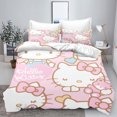 thumbnail image 5 of Sanrio Hello Kitty Quilt Cover 100% Polyester New Design 3D Cute Print Decor Comfortable Set Teenager Children Soft Bedding, 5 of 5