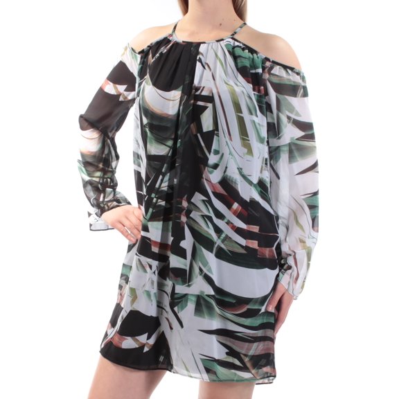 BAR III $80 Womens New 1350 Black Printed Mini Shift Dress XL B B