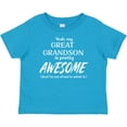 thumbnail image 3 of Inktastic Yeah My Great Grandson is Pretty Awesome Boys or Girls Baby T-Shirt, 3 of 5