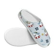 thumbnail image 3 of Wukai Swimming Shark Print Women's Indoor Bedroom Slipper Slip On Shoes, Unisex House Shoes with Anti-Skid Sole for Men, Gift for Women Men-46/47, 3 of 7