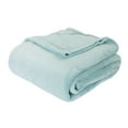 Mainstays Twin Super Soft Plush Bed Blanket in Teal Haze