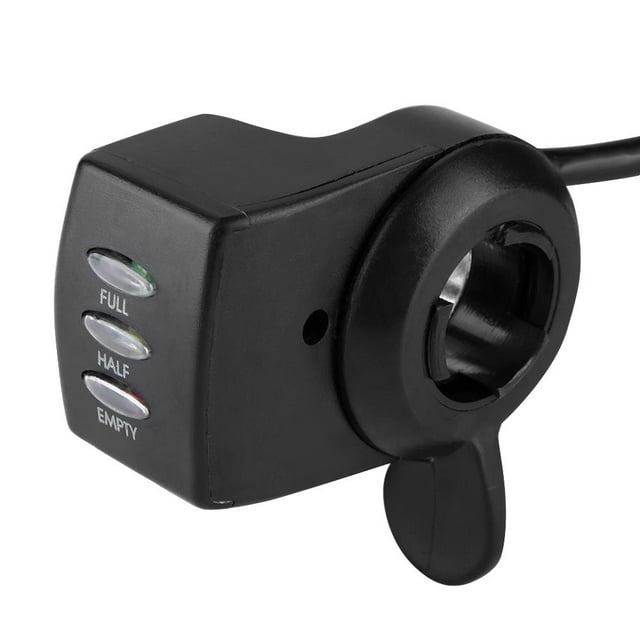 Aceleradores de control de velocidad, acelerador de pulgar giratorio para bicicleta eléctrica con control de velocidad de 24 V, aceleradores eléctricos, experiencia incomparable