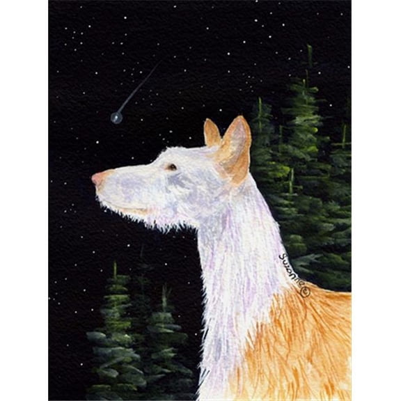 Starry Night Ibizan Hound Flag - Garden Size, 11 x 15 in.