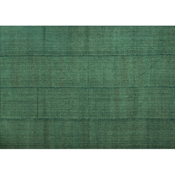Ahgly Company Machine Washable Indoor Rectangle Abstract Turquoise Blue Contemporary Area Rugs, 5' x 7'