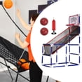 thumbnail image 1 of Juego de baloncesto arcade para niños, juegos en interiores y exteriores, portería de baloncesto con mini aro, juguete deportivo para niños, patio de, 1 of 8