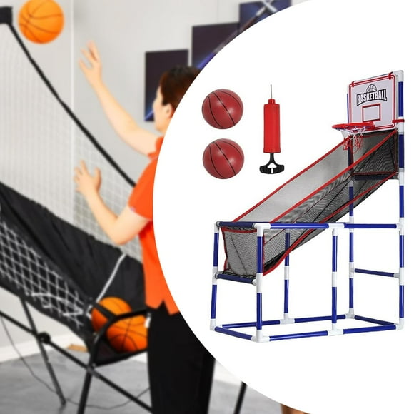 Juego de baloncesto arcade para niños, juegos en interiores y exteriores, portería de baloncesto con mini aro, juguete deportivo para niños, patio de