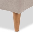 thumbnail image 6 of Bowery Hill Mid-Century Upholstered Queen Platform Bed in Light Beige, 6 of 8