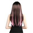 thumbnail image 3 of 10pcs Colorful Highlight Synthetic Clip-in Hair Extensions (Light Pink), 3 of 3