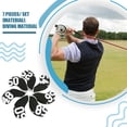 thumbnail image 3 of Naiovety 7 piezas de de hierro Driver Golf Club Cover Putter Number Headcover reemplazable Protector accesorios deportivos negro Golf Negro Naiovety OD019606-01, 3 of 6