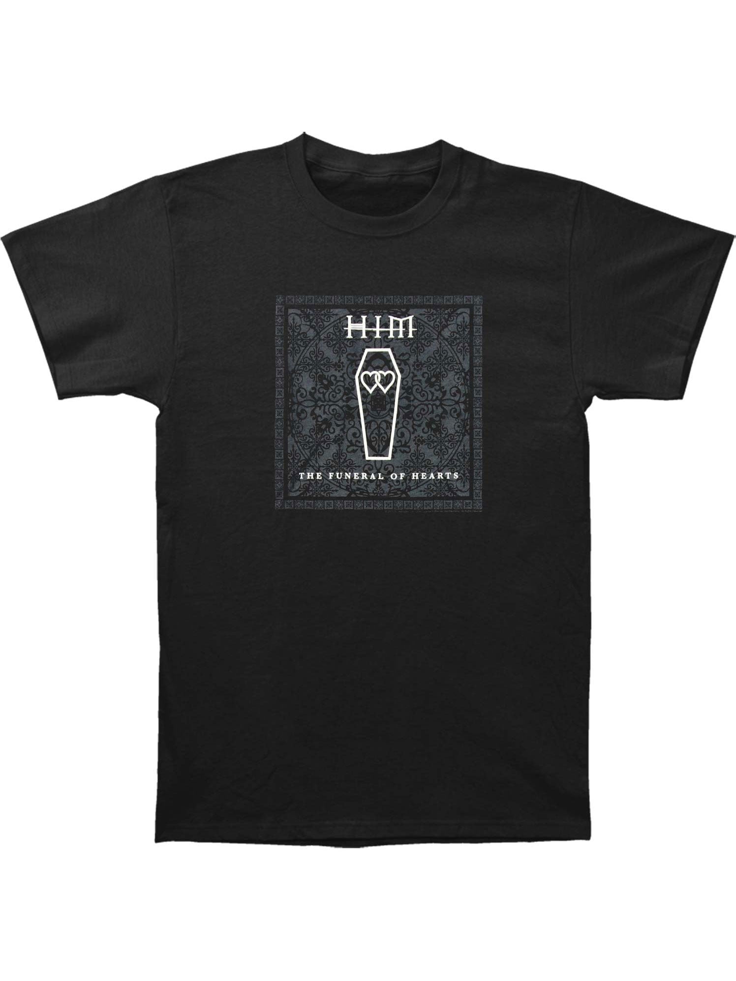 Him Him Men S Funeral Of Hearts T Shirt Black Walmart Com