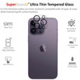 thumbnail image 3 of [3-Pack] For Rear Camera Lens of iPhone 14 Pro Max - SuperGuardZ Tempered Glass Screen Protector, 9H, Anti-Scratch, Anti-Bubble, Anti-Fingerprint, 3 of 3