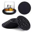 thumbnail image 1 of 8 Portavasos Para Mesa De Silicona Posavasos Xtellar Negros Grandes, 1 of 3