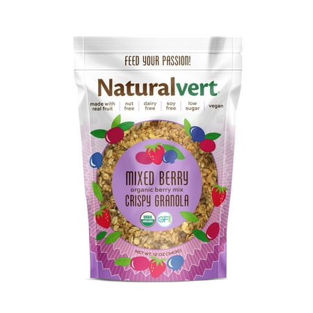 Naturalvert Organic, Gluten free, Vegan granola- Mixed Berry Vegan (12oz)