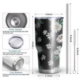 thumbnail image 6 of Daisy Floral Tumbler with Lid and Straw Stainless Steel 30oz Daisy Tumbler Cup Insulated Daisy Water Bottle Cups Coffee Tumbler Travel Mug Gifts for Women, 6 of 7
