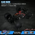 thumbnail image 5 of 1:14 Brushless Fast RC Car for Adults Boys 45+MPH All Terrains 4X4 RTR High Speed Waterproof Remote Control Cars Truck Off Road RC Monster Truck 2 Batteries, 5 of 11