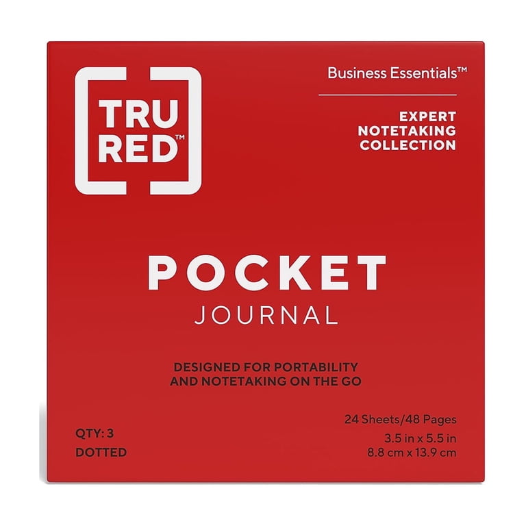 Pocket Dotted Journals, 3-Pack Assorted Colors photo 2