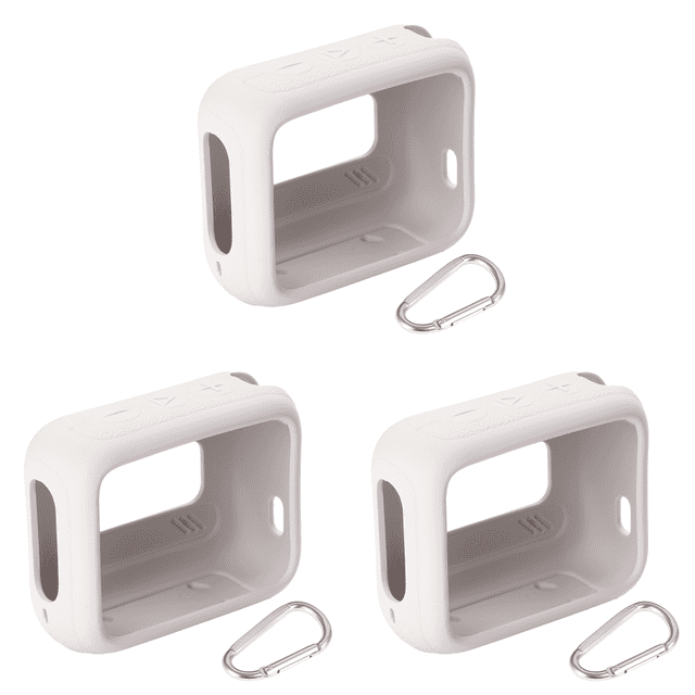 Funda Protectora Silicona para Altavoz Antiarañazos Con Mosquetón GO 4 (gris)