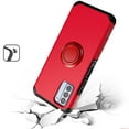 thumbnail image 5 of For Nokia C300 Kickstand Hybrid with 360° Rotate Ring Stand Magnetic Hard PC TPU Shockproof + Screen Protectror Cover ,Xpm Phone Case [ Red ], 5 of 11