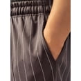thumbnail image 4 of Lappel Men's Pinstripe Baseball Training Shorts with Pockets College Sports Team Uniforms Size up to 3XL Active Sportswear Made in USA, 4 of 4