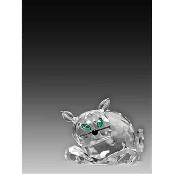 Asfour Crystal 634-30 2.28 L x 1.18 H in. Crystal Cat Animals Figurines