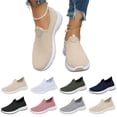 thumbnail image 2 of Orthopedic Shoes for Women, Women Wide Width Breathable Walking Comfortable Slip on Sneakers, Non Slip Food Service Lightweight Sneaker, Nurse Shoes Arch Support Sneakers, 2 of 6