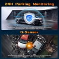 thumbnail image 6 of 360° 4 Channel Dash Cam FHD 1080P - Front Rear Left Right & Inside Recording, Night Vision, 24H Parking Mode, G-Sensor Loop Recording, 2.4inch IPS Screen Car Black Box Traffic Recorder, 6 of 8