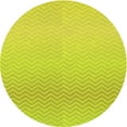 thumbnail image 1 of Ahgly Company Indoor Round Patterned Acid Green Area Rugs, 5' Round, 1 of 6