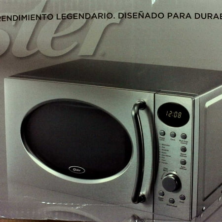 Oster 0 7 Cu Ft 700 Watt Microwave Oven Chrome Walmart Com