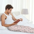 thumbnail image 5 of Honiee Cute Rabbit for men - a sleek fusion of Straight Pajama Pants, versatile Lounge Pants, and cozy Sleepwear, all rolled into one-Small, 5 of 6