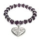 thumbnail image 1 of Pulsera de cristal púrpura, pulsera de moda para mujer, pulsera de metal púrpura, pulsera colgante, rendimiento de primer nivel, 1 of 8