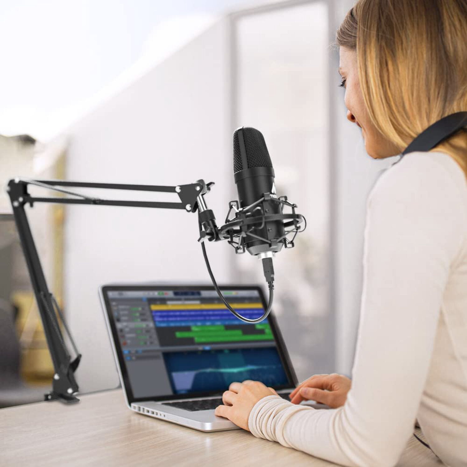 Computer Podcast Condenser Cardioid Metal Mic Kit