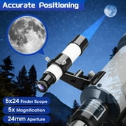 Doulami 70mm Aperture Telescope for Adults Astronomy Beginners, 400mm Portable Refractor Telescopes