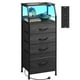thumbnail image 1 of Mesita de noche Table WLIVE de 37 pulgadas de alto con luz LED y cargador, 1 of 7